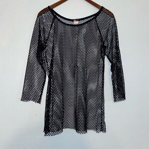 Vintage Sheer Lace FishNet Top 3XL